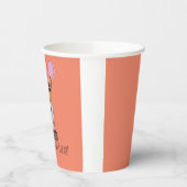 Schattige Roze Corgi Verjaardag Cup Papieren Bekers (Links)