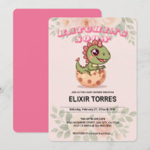 Schattige Roze Dino Komt Eerder Uit