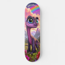 Schattige Roze Dinosaur Kinderen Fantasie Kunst