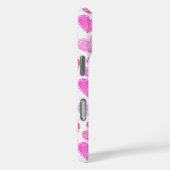 Schattige Roze Doodled Heart Valentijnsdag Monogra Case-Mate iPhone Case (Achterkant / Rechts)