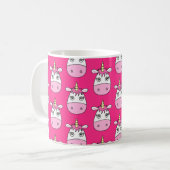 Schattige Roze Eenhoorn Mok (Voorkant links)