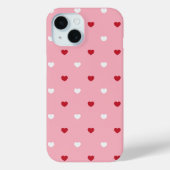 Schattige Roze en Rode Hart Stijlvolle Valentijns Case-Mate iPhone Case (Achterkant)