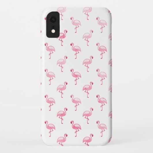 Schattige roze en wit Flamingo patroon Case-Mate iPhone Case (Achterkant)