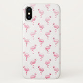 Schattige roze en wit Flamingo patroon Case-Mate iPhone Case (Achterkant)