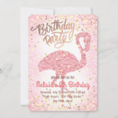 schattige roze flamingo kaart (Voorkant)