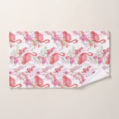 Schattige roze flamingo patronen stranddecoratieha bad handdoek (Handdoek)