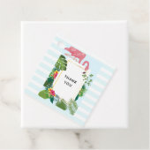 Schattige roze flamingo tropisch thema dank u bedankjes labels (In situ)