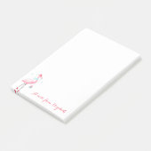 Schattige roze flamingos Cadeau Snowflakes Post-it® Notes (Schuin)