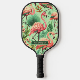 Schattige roze flamingo's Pickleball Paddle