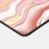 Schattige roze & geel patroon bureaumat (Hoek)