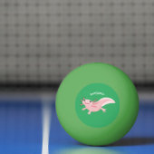 Schattige roze gelukkige axolotl pingpongballen (Net)