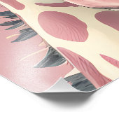 Schattige Roze Giraffe Foto Afdruk (Hoek)