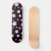 Schattige roze gradiënt daisy flower pattern skateboard (Voorkant)