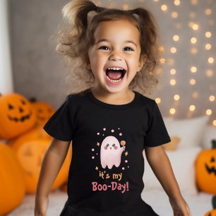 Schattige roze Halloween Het is mijn verjaardagsfe T-shirt