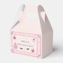 Schattige Roze Halloween Verjaardagsfeestje