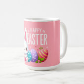Schattige, roze Happy Easter bunny Mok (Voorkant rechts)