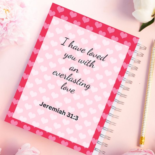 Schattige roze harten achtergrond Christelijk Planner