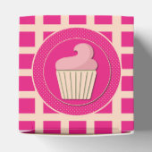 Schattige roze Ik hou van cupcakes Bedankdoosjes (Bovenkant)