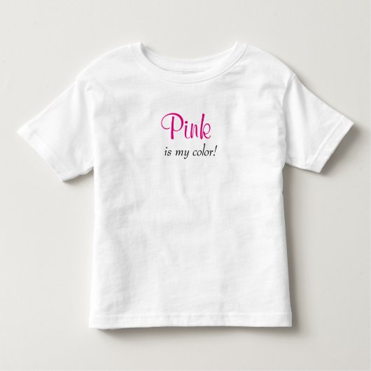 Schattige roze is mijn kleur kinder shirts (Voorkant)