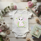 Schattige roze kat romper