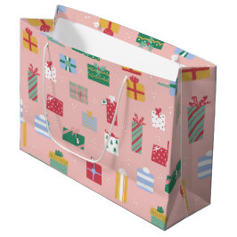 Schattige Roze Kinder vakantie kerstpakket Cadeau Groot Cadeauzakje