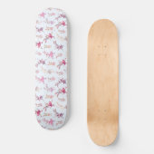 Schattige roze konijntjes danspatroon skateboard (Voorkant)
