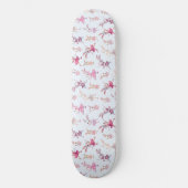 Schattige roze konijntjes danspatroon skateboard (Voorkant)