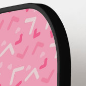 Schattige roze Memphis Pro Pickleball Paddle (Links Detail)