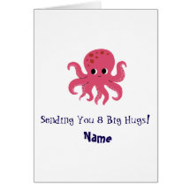 Schattige Roze Octopus Kawaii Illustratie