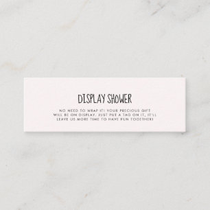 Schattige roze olifant Display douchekaart invoege Mini Visitekaartje