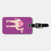 Schattige roze paarse whimsy camel aangepaste baga bagagelabel (Voorkant horizontaal)