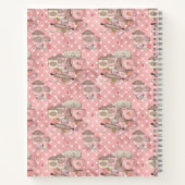 Schattige Roze Retro Cook Book gepersonaliseerd Notitieboek (Achterkant)