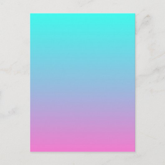 schattige roze roze fuchsia turquoise briefkaart (Voorkant)