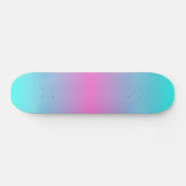 schattige roze roze fuchsia turquoise skateboard (Horizontaal)
