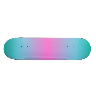 schattige roze roze fuchsia turquoise skateboard