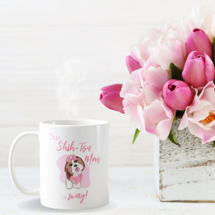 Schattige Roze Shih-Tzu Moeder is Swag! Koffiemok