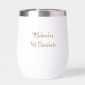 Schattige Roze Sneeuwman  (Achterkant)