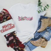 Schattige Roze SNOW Vrouwen T-shirt