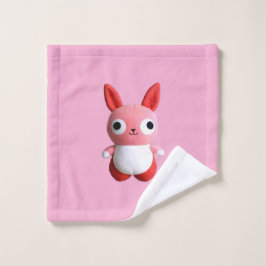 Schattige roze Speelgoed Bunny Washandje