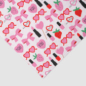 Schattige roze strikken tissuepapier (Detail)