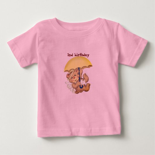 schattige roze teddybeerT-Shirt (Voorkant)
