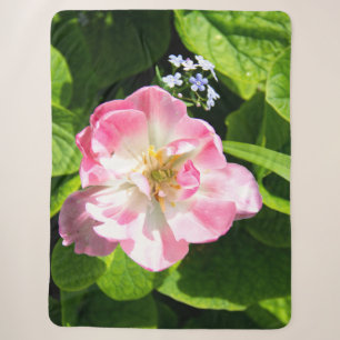 Schattige roze tulp sherpa deken
