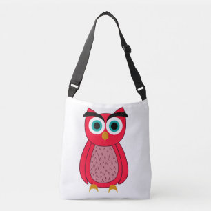 Schattige Roze Uil Crossbody Tas