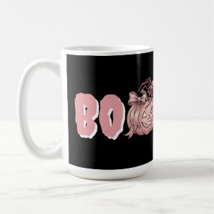 Schattige Roze Vintage Pompoen & Spin - Halloween Koffiemok