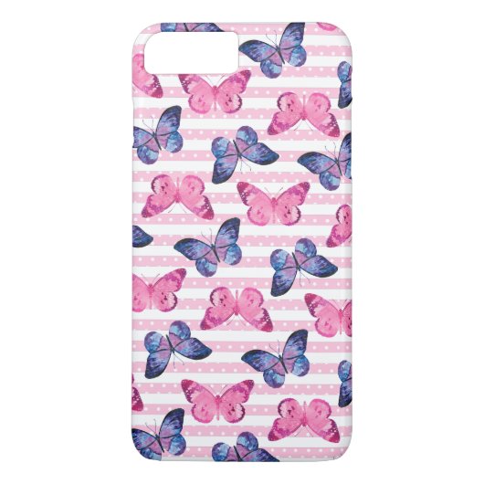 Schattige Roze Vlinders Case-Mate iPhone Case (Achterkant)