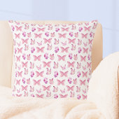 Schattige roze vlinders Sierkussen
