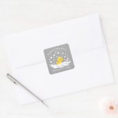 Schattige Rubber Duck Baby shower Favor Sticker (Envelop)