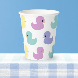 Schattige Rubberen Eend Geslacht Neutrale Baby Sho Papieren Bekers