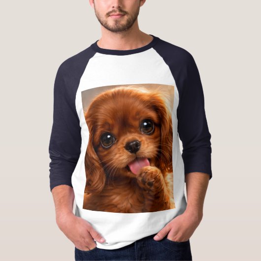 Schattige Ruby Cavalier Spaniel T-shirt (Voorkant)
