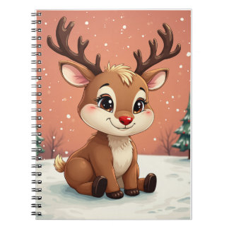 Schattige Rudolph Character Notitieboek